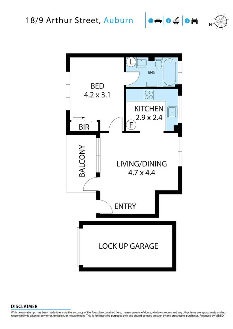 Floorplan of Homely unit listing, 18/9-15 Arthur Street, Merrylands NSW 2160