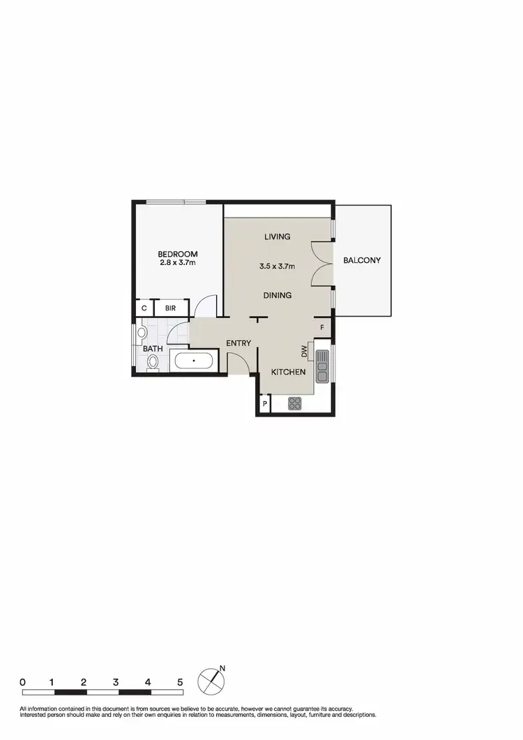 Floorplan of Homely apartment listing, 6/2 Robe Street, St Kilda VIC 3182
