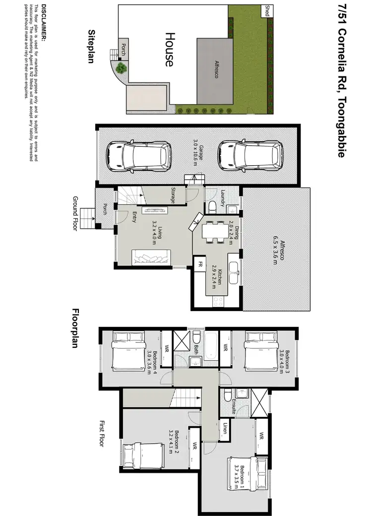 Floorplan of Homely townhouse listing, 7/51 Cornelia Road, Toongabbie NSW 2146