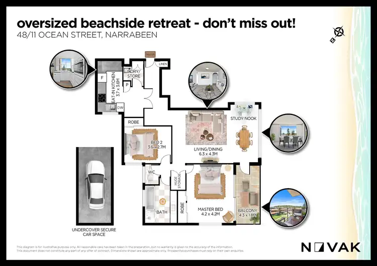 Floorplan of Homely apartment listing, 48/11 Ocean Street, Narrabeen NSW 2101