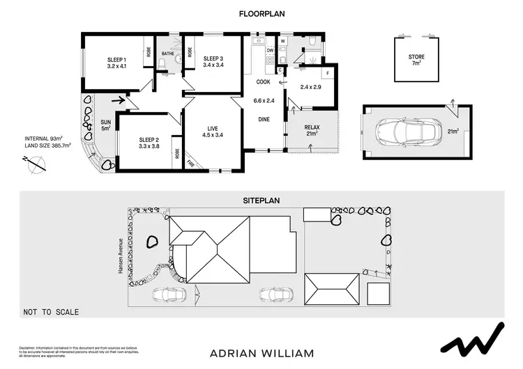 Floorplan of Homely house listing, 8 Hansen Avenue, Earlwood NSW 2206