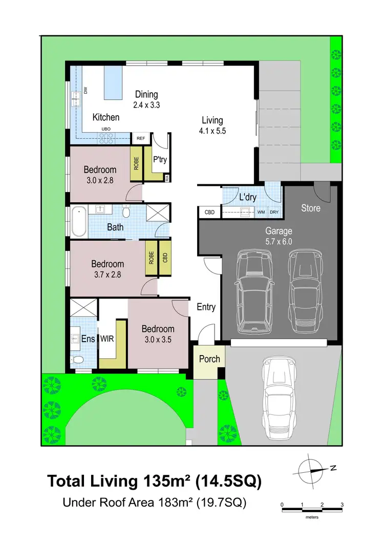 Floorplan of Homely unit listing, 3/67 Lilleys Road, Warragul VIC 3820
