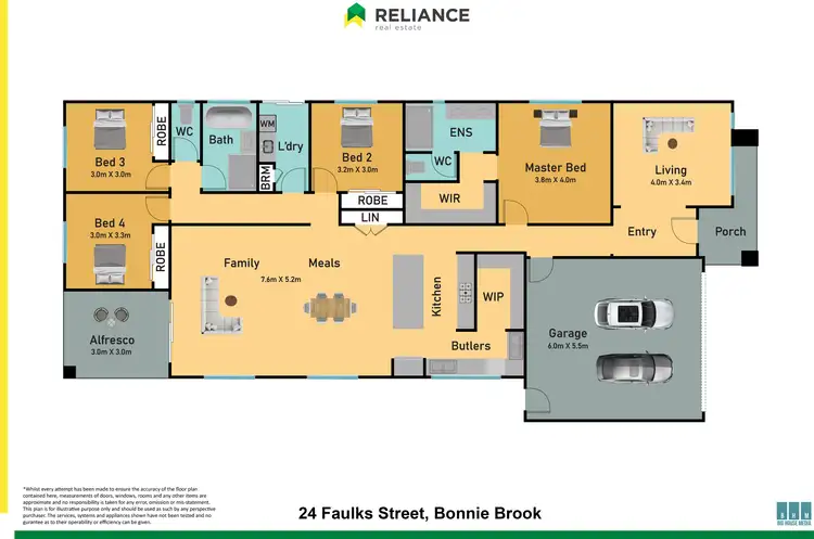 Floorplan of Homely house listing, 24 Faulks Street, Bonnie Brook VIC 3335