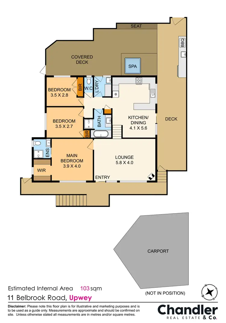 Floorplan of Homely house listing, 11 Belbrook Road, Upwey VIC 3158