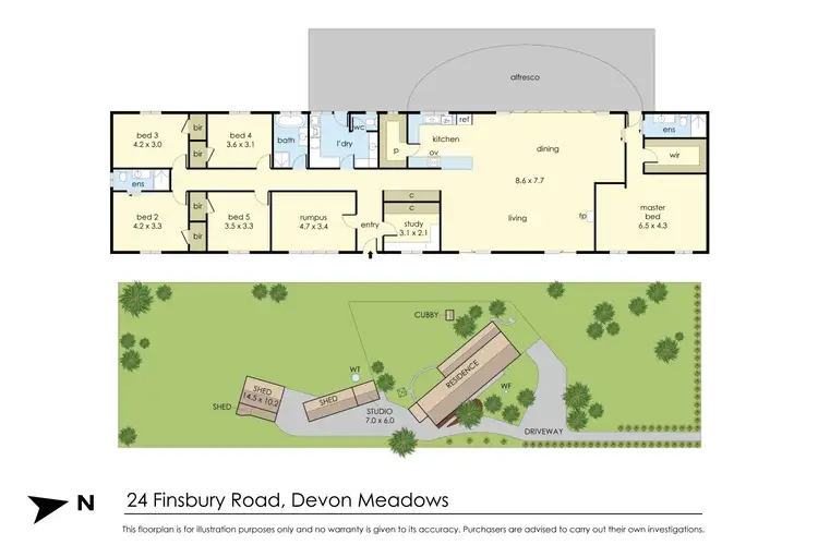 Floorplan of Homely rural property listing, 24 Finsbury Road, Devon Meadows VIC 3977