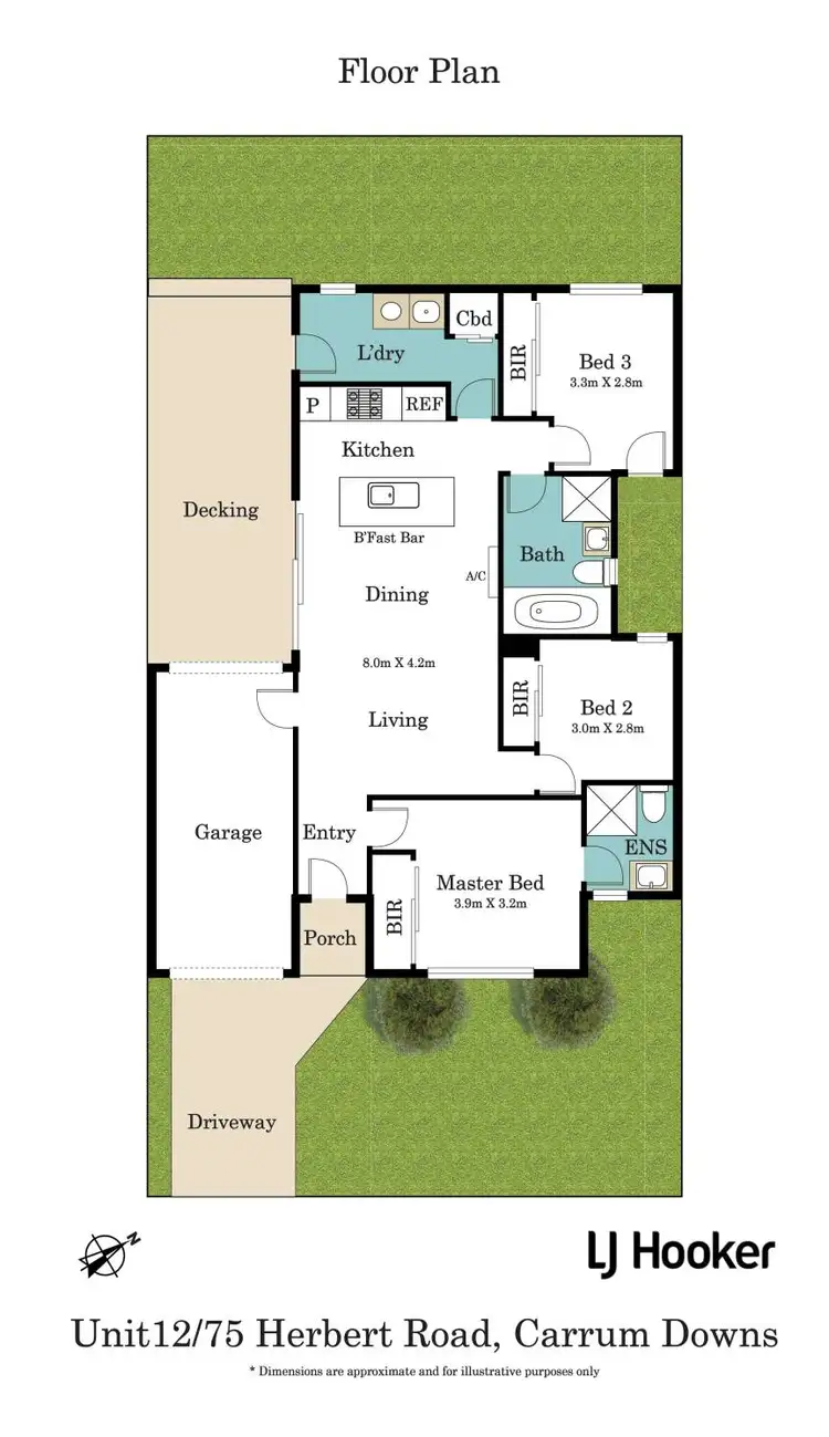 Floorplan of Homely unit listing, 12/75 Herbert Road, Carrum Downs VIC 3201
