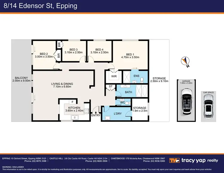 Floorplan of Homely apartment listing, 8/14 Edensor Street, Epping NSW 2121