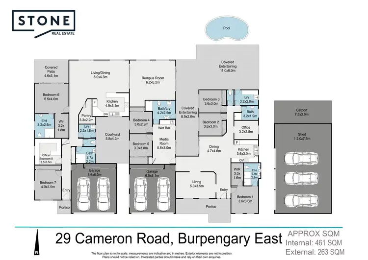 Floorplan of Homely semi-detached listing, 29-33 Cameron Road, Burpengary East QLD 4505