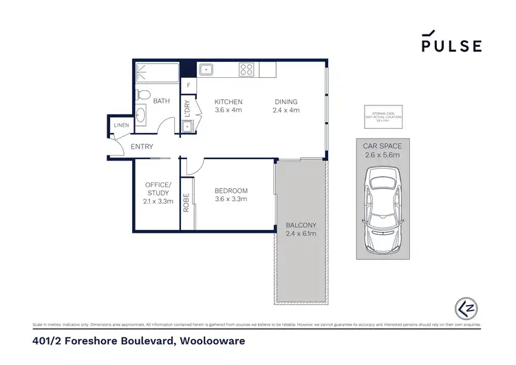 Floorplan of Homely apartment listing, 401/2 Foreshore Boulevard, Woolooware NSW 2230