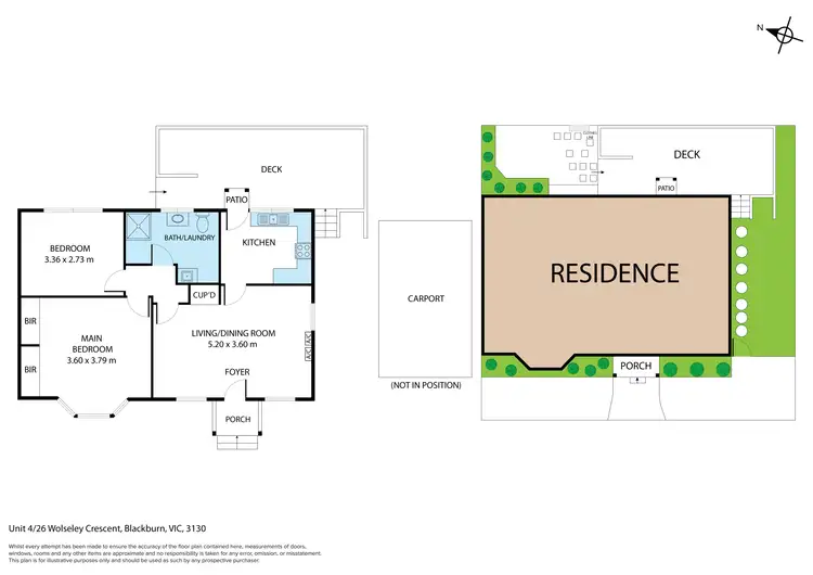Floorplan of Homely unit listing, 4/26 Wolseley Crescent, Blackburn VIC 3130