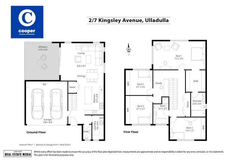 Floorplan of Homely townhouse listing, 2/7 Kingsley Avenue, Ulladulla NSW 2539