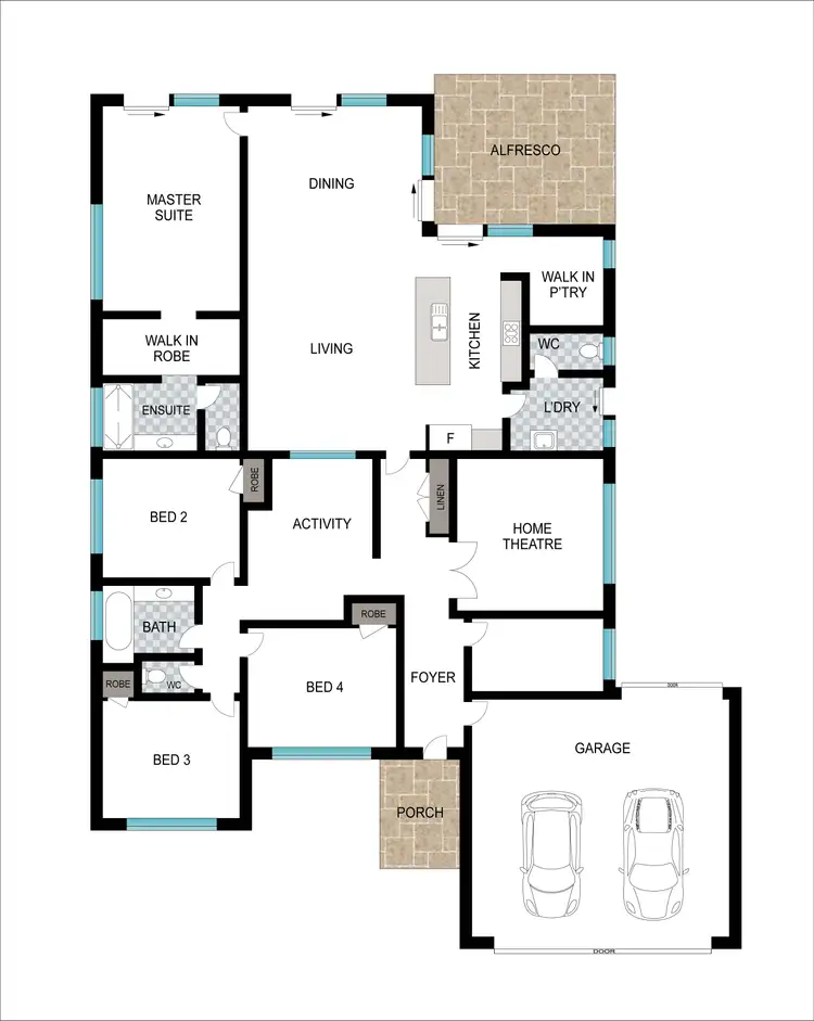Floorplan of Homely house listing, 7 Merton Avenue, College Grove WA 6230