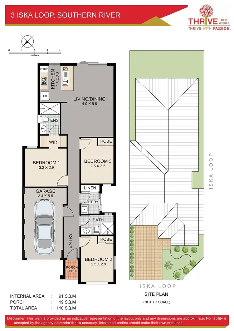Floorplan of Homely house listing, 3 Iska Loop, Southern River WA 6110
