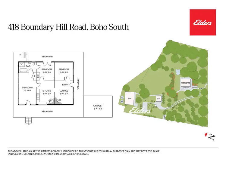 Floorplan of Homely rural property listing, 418 Boundary Hill Road, Boho South VIC 3669