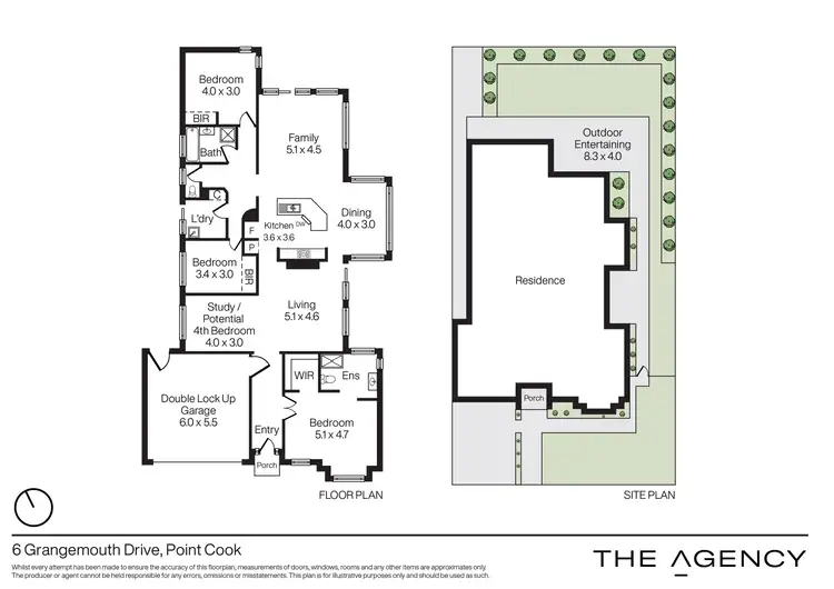 Floorplan of Homely house listing, 6 Grangemouth Drive, Point Cook VIC 3030