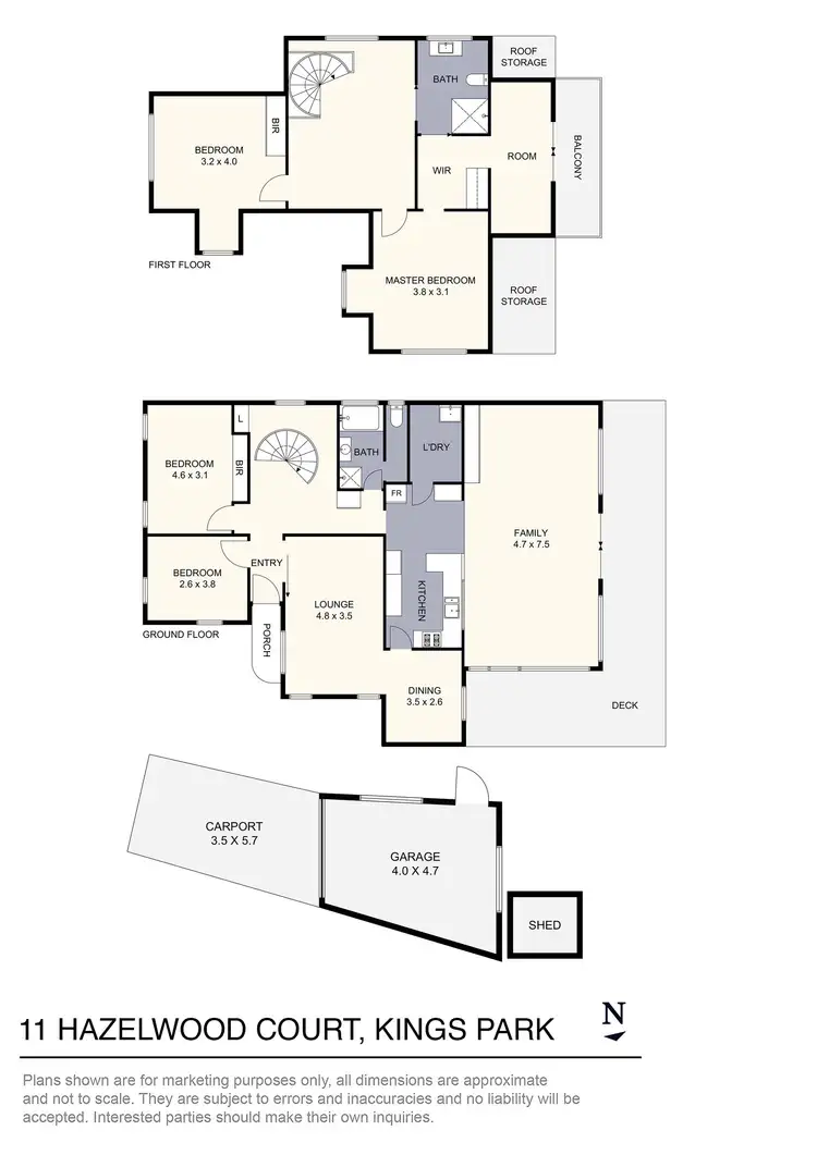 Floorplan of Homely house listing, 11 Hazelwood Court, Kings Park VIC 3021
