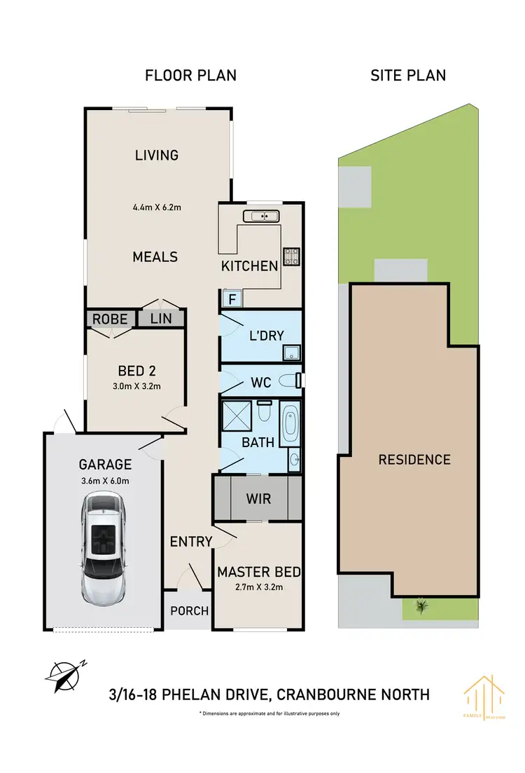 Floorplan of Homely unit listing, 3/16-18 Phelan Drive, Cranbourne North VIC 3977