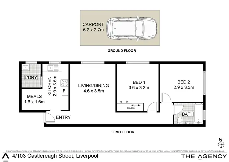 Floorplan of Homely unit listing, 4/103 Castlereagh Street, Liverpool NSW 2170
