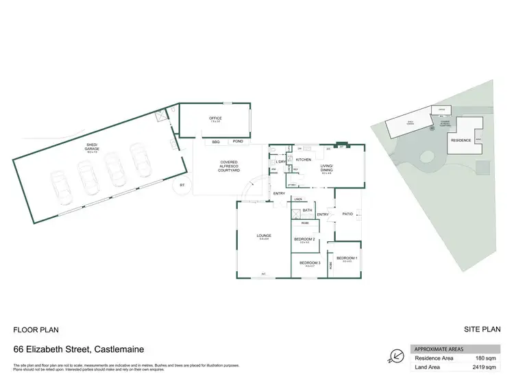 Floorplan of Homely house listing, 66 Elizabeth Street, Castlemaine VIC 3450
