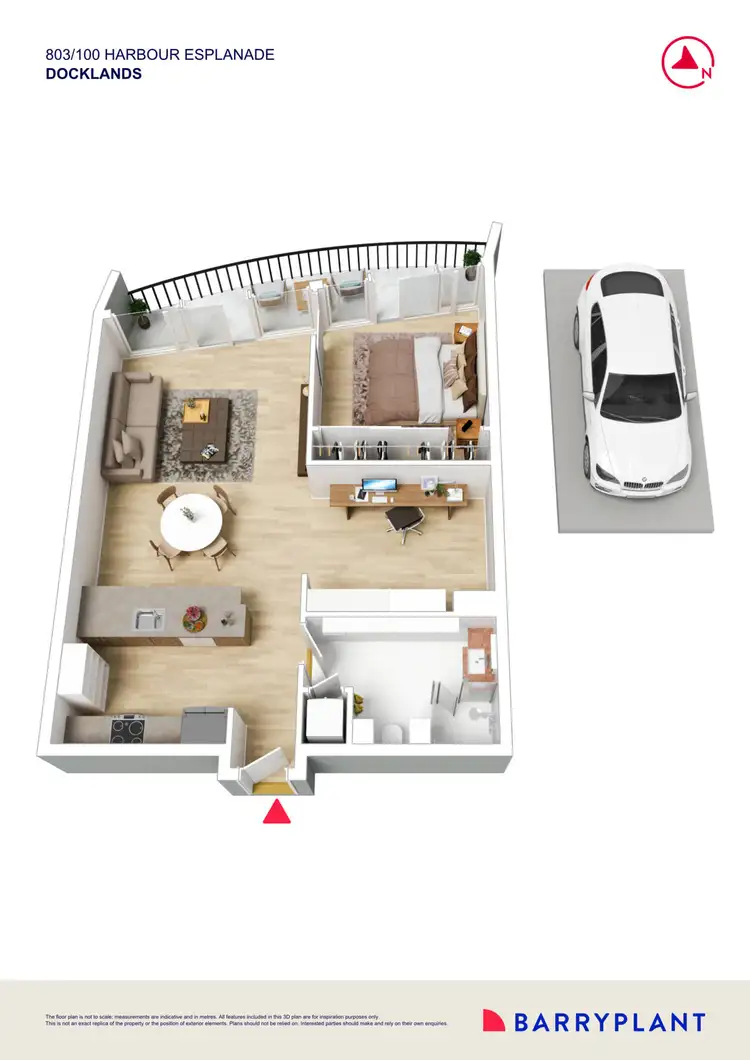 Floorplan of Homely unit listing, 803/100 Harbour Esplanade, Docklands VIC 3008