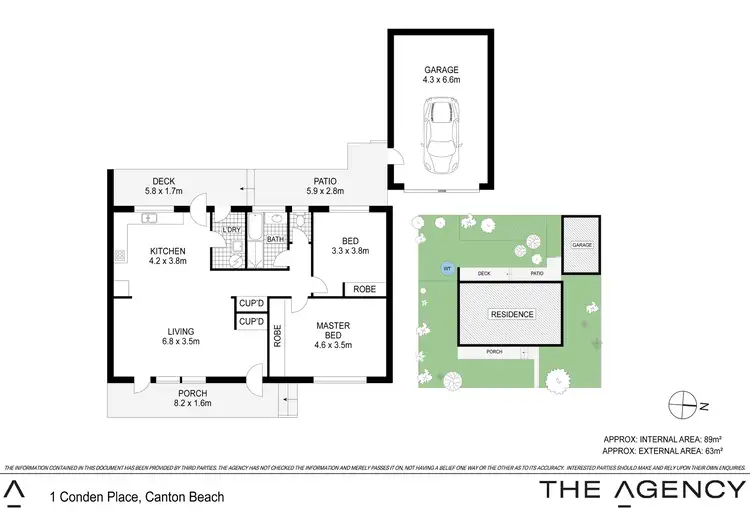 Floorplan of Homely house listing, 1 Conden Place, Canton Beach NSW 2263