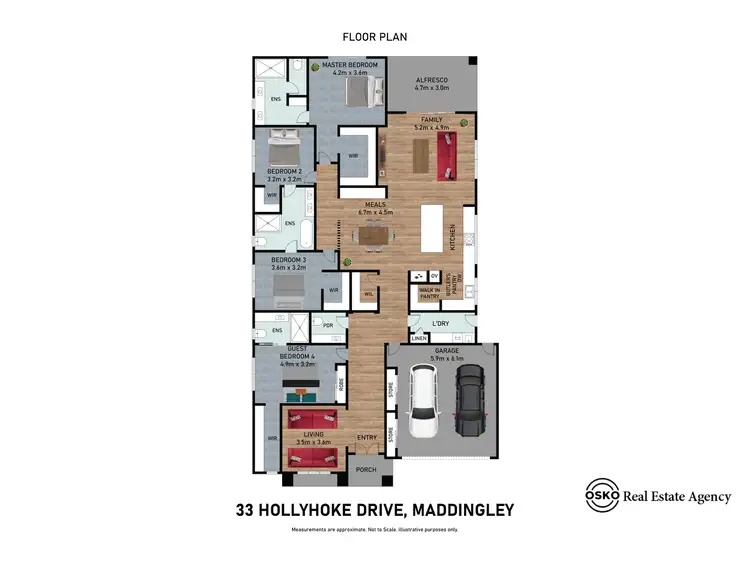 Floorplan of Homely house listing, 33 Hollyhoke Drive, Maddingley VIC 3340