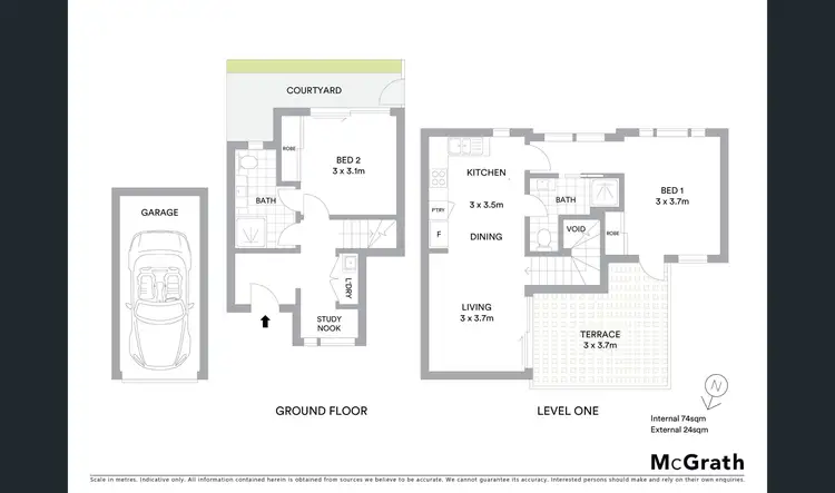 Floorplan of Homely apartment listing, 2/116 Roberts Street, Yarraville VIC 3013