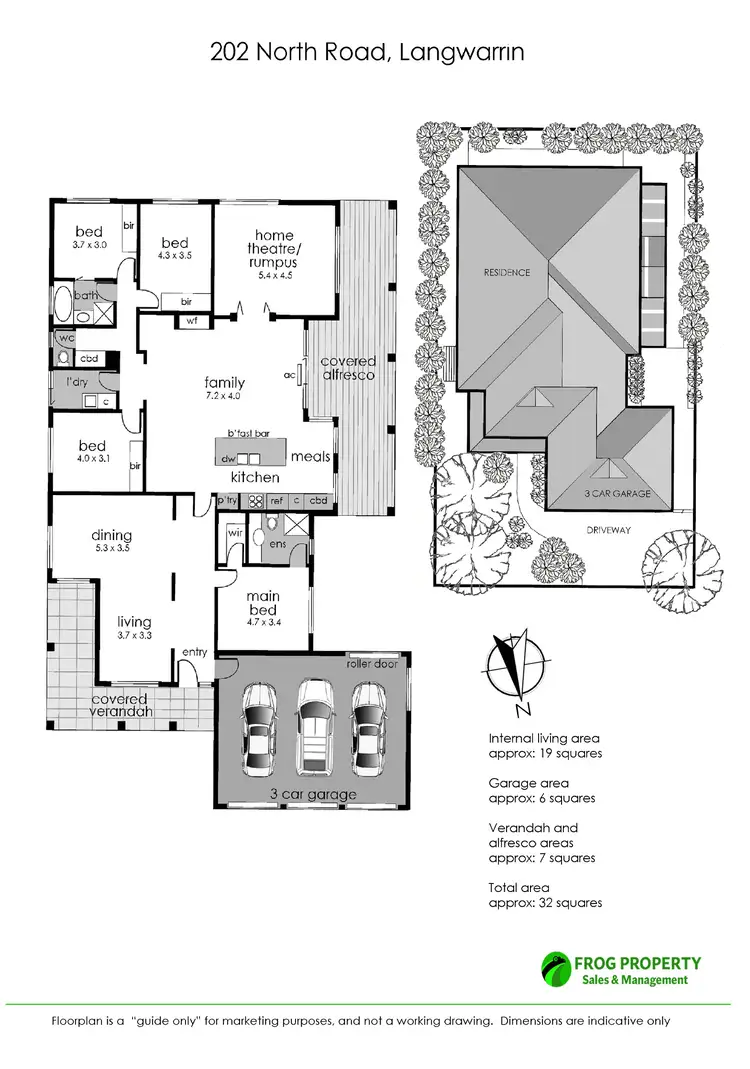 Floorplan of Homely house listing, 202 North Road, Langwarrin VIC 3910