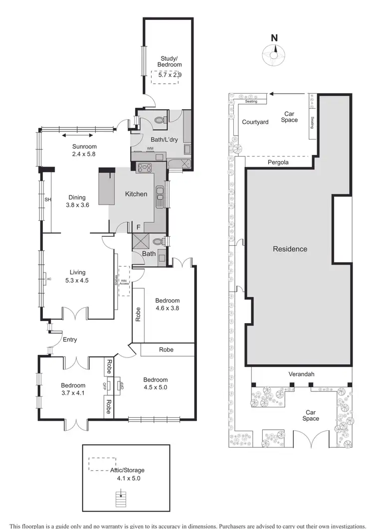 Floorplan of Homely house listing, 12 Thackeray Street, Elwood VIC 3184