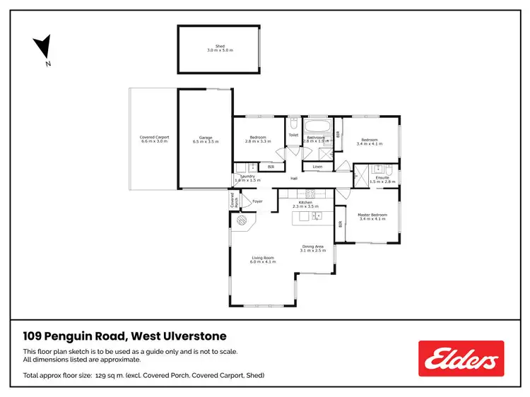 Floorplan of Homely house listing, 109 Penguin Road, West Ulverstone TAS 7315