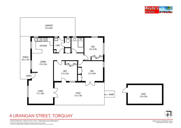 Floorplan of Homely house listing, 4 Urangan Street, Torquay QLD 4655