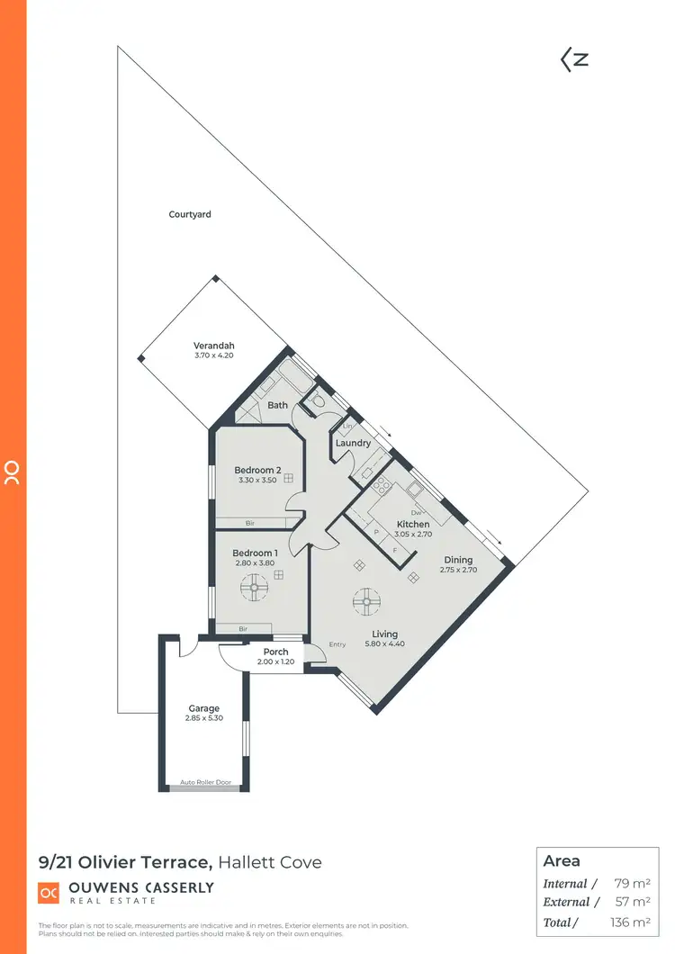 Floorplan of Homely unit listing, 9/21 Olivier Terrace, Hallett Cove SA 5158