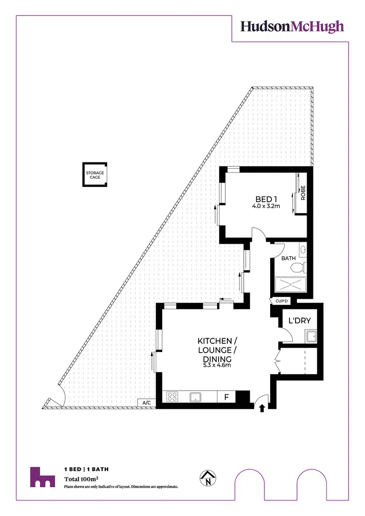 Floorplan of Homely unit listing, 27/12 Hudson Street, Lewisham NSW 2049