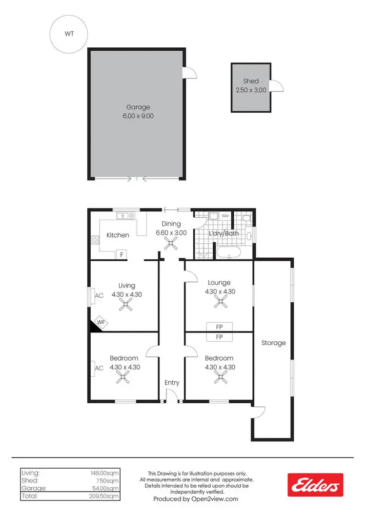 Floorplan of Homely house listing, 15 Munduney Street, Spalding SA 5454