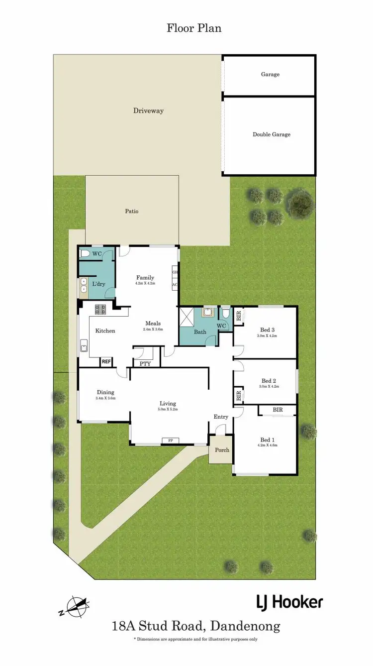 Floorplan of Homely house listing, 18A Stud Road, Dandenong VIC 3175