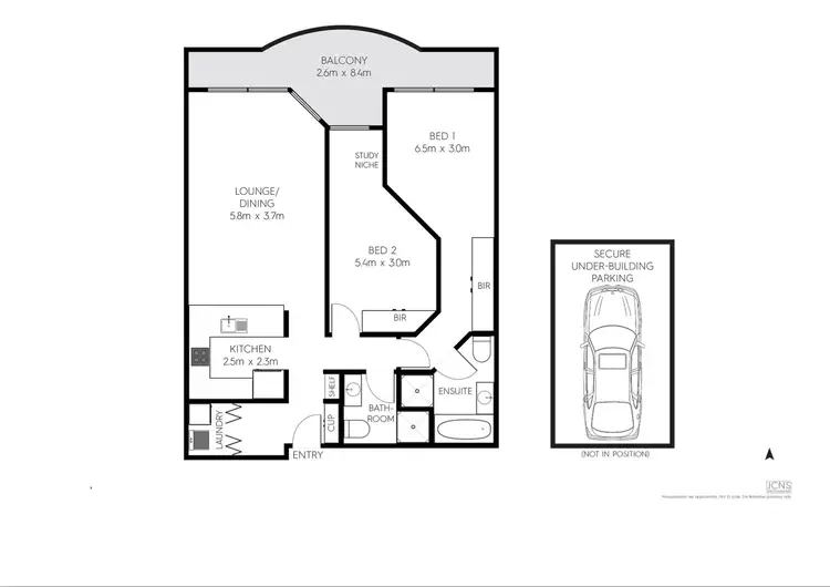 Floorplan of Homely unit listing, 509/11 Mooramba Road, Dee Why NSW 2099