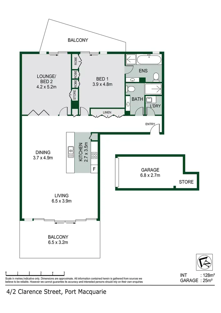 Floorplan of Homely apartment listing, 4/2 Clarence Street, Port Macquarie NSW 2444