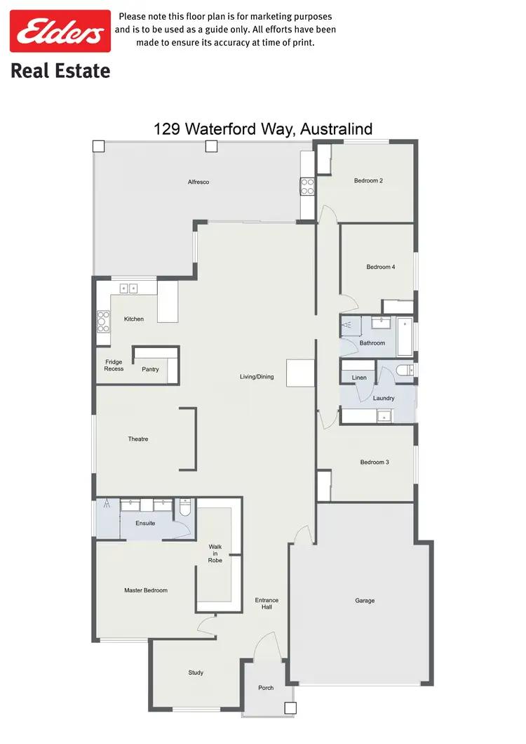 Floorplan of Homely house listing, 129 Waterford Way, Australind WA 6233