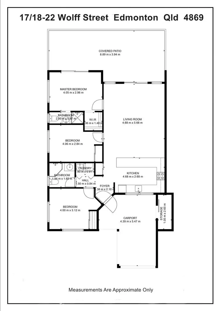 Floorplan of Homely unit listing, 17/18-22 Wolff Street, Edmonton QLD 4869