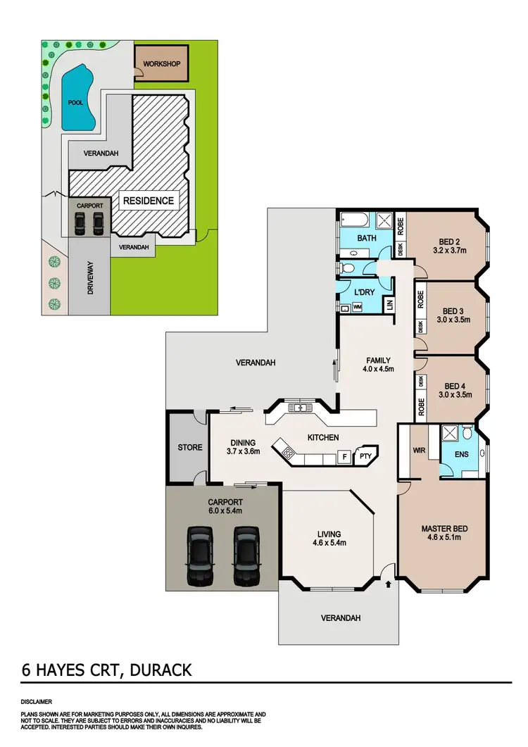 Floorplan of Homely house listing, 6 Hayes Court, Durack NT 830