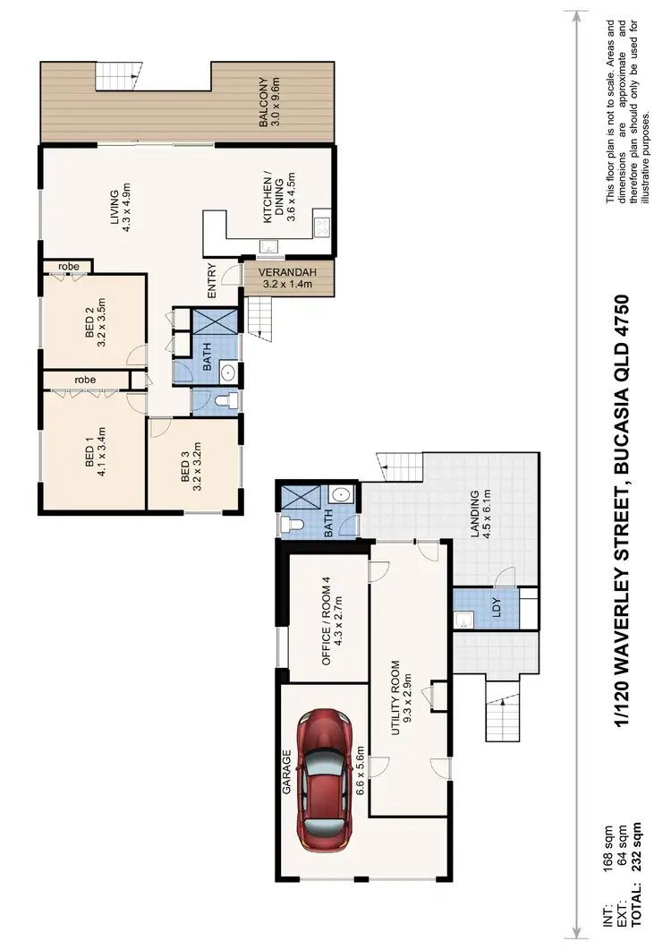 Floorplan of Homely house listing, 1/120 Waverley Street, Bucasia QLD 4750