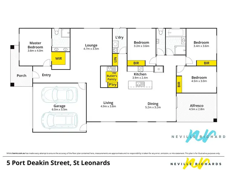 Floorplan of Homely house listing, 5 Port Deakin Street, St Leonards VIC 3223