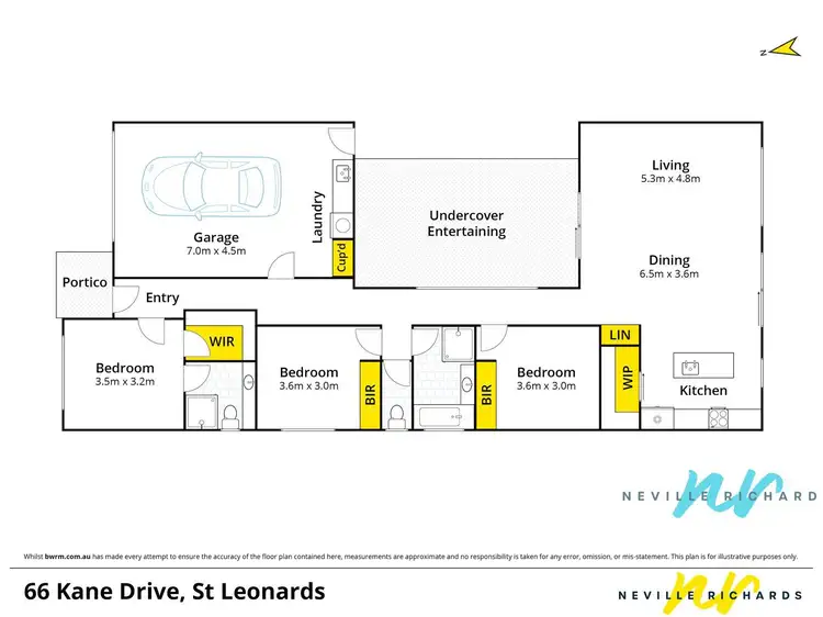 Floorplan of Homely house listing, 66 Kane Drive, St Leonards VIC 3223