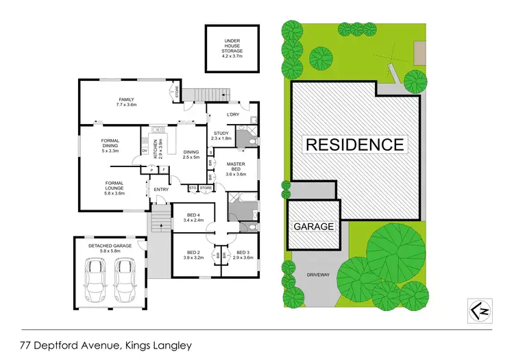 Floorplan of Homely house listing, 77 Deptford Avenue, Kings Langley NSW 2147