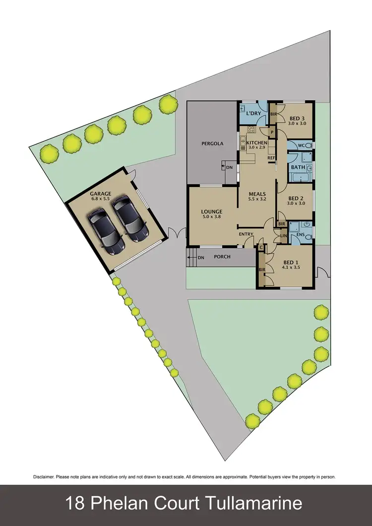 Floorplan of Homely house listing, 18 Phelan Court, Tullamarine VIC 3043
