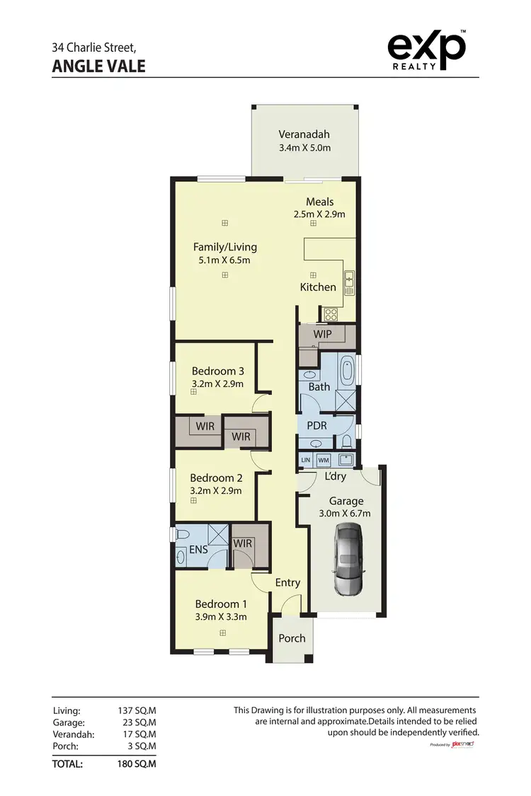 Floorplan of Homely house listing, 34 Charlie Street, Angle Vale SA 5117