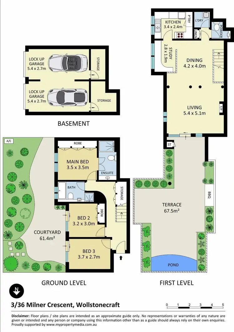 Floorplan of Homely apartment listing, 3/36 Milner Crescent, Wollstonecraft NSW 2065