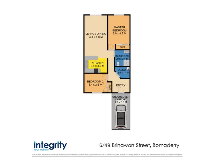 Floorplan of Homely unit listing, 6/49 Brinawarr Street, Bomaderry NSW 2541