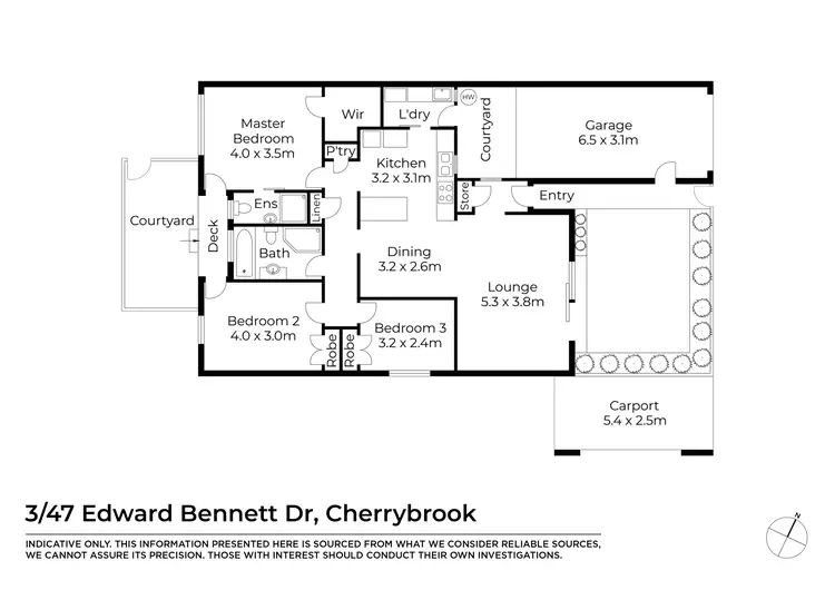 Floorplan of Homely villa listing, 3/47 Edward Bennett Drive, Cherrybrook NSW 2126