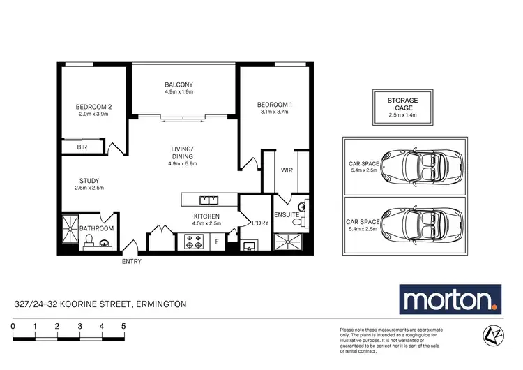 Floorplan of Homely apartment listing, 327/24-32 Koorine Street, Ermington NSW 2115